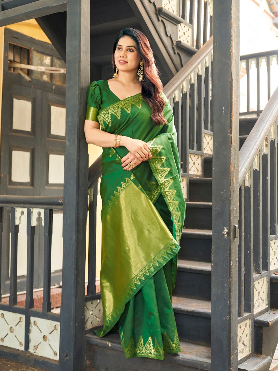 Soft banarassi Raw silk  saree