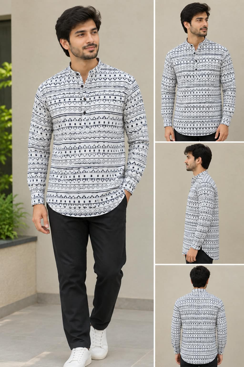 Cotton Printed Kurta Shirt