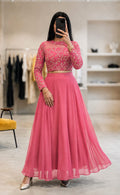 Trending Georgette Embroidered Lehenga Set