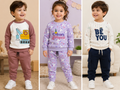 Kids Korean Fancy Winter Sweatshirt Set