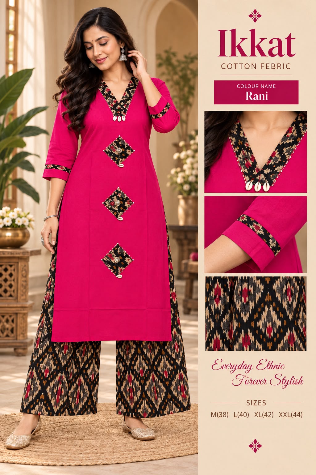 IKKAT Cotton Print Co-ord Set