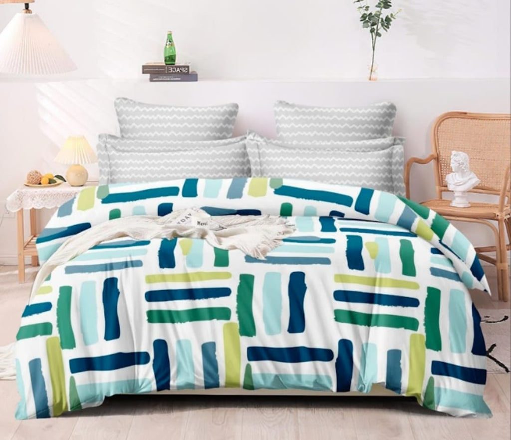 Premium Printed Bedsheet Collection – Flat & FTD Elastic Fitted Bedsheet
