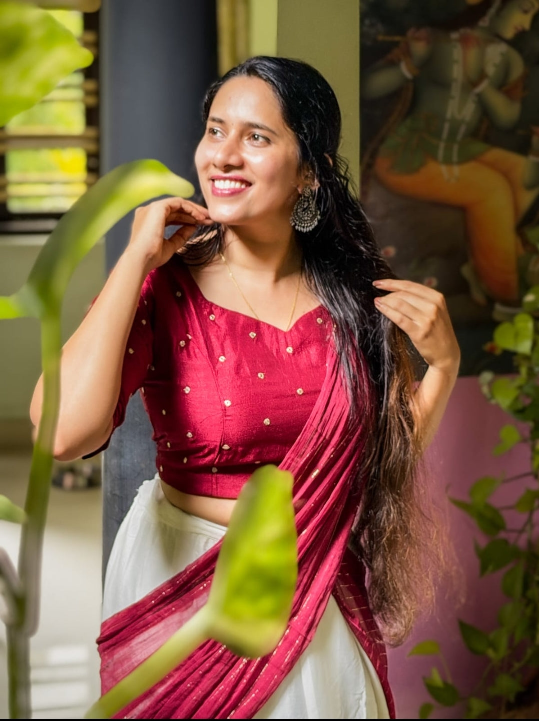 Guvaa Grace Ready-to-Wear Saree Set