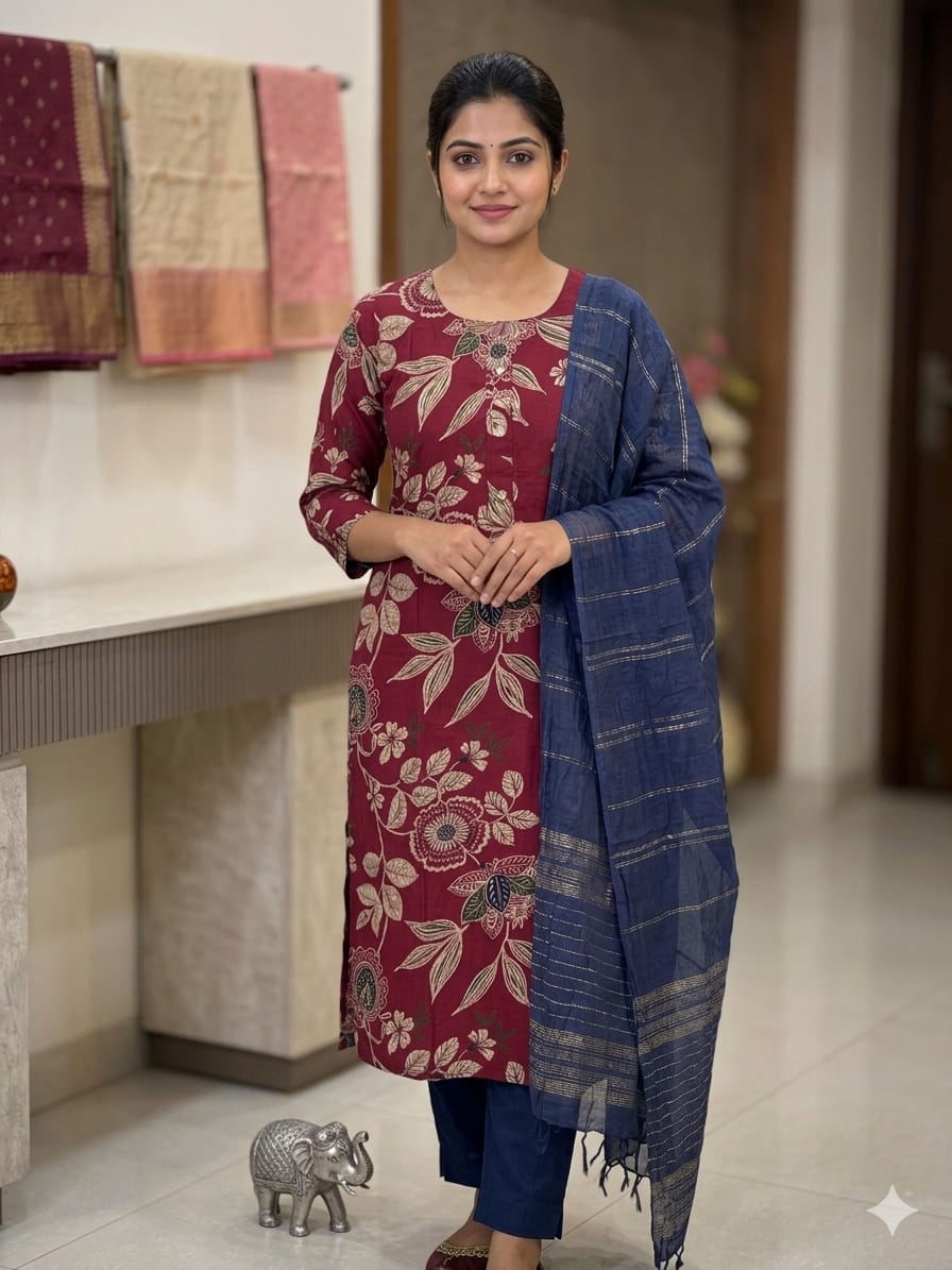 Heavy Vatikan Capsule Kurti Set (Kurti, Pant & Dupatta) - RC_FE 584F