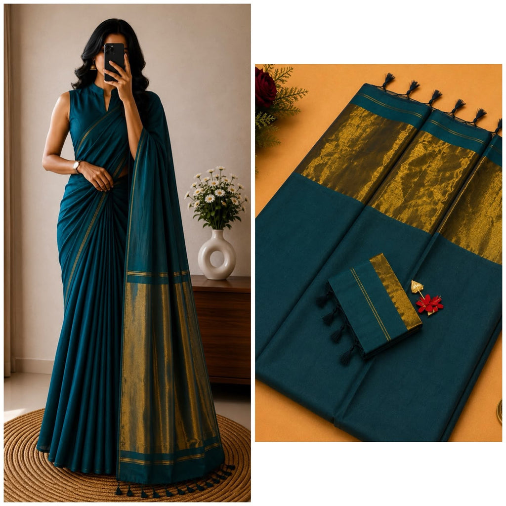 Nayanthara Inspired Khadi Saree