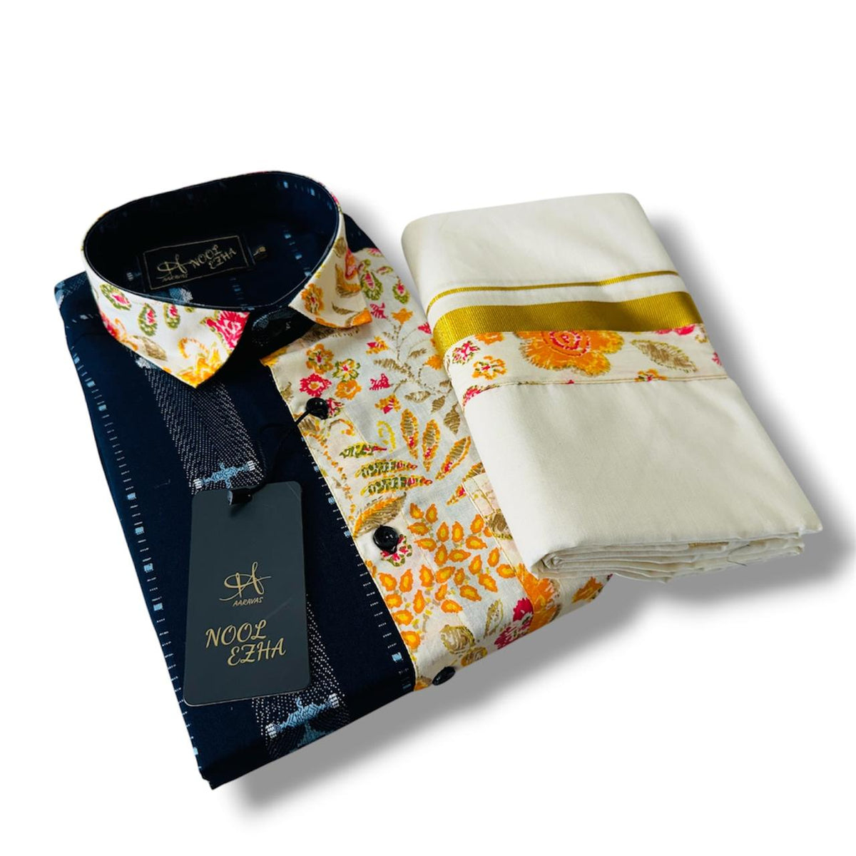 Premium Cotton Half & Half Full Sleeve Shirt Combo