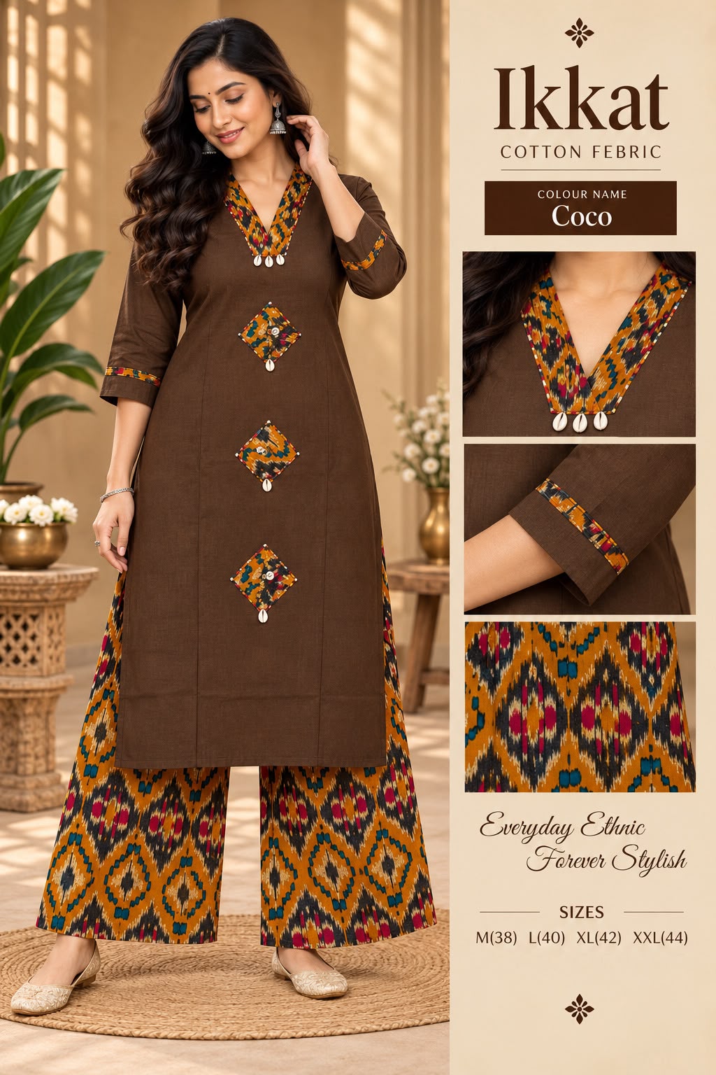 IKKAT Cotton Print Co-ord Set