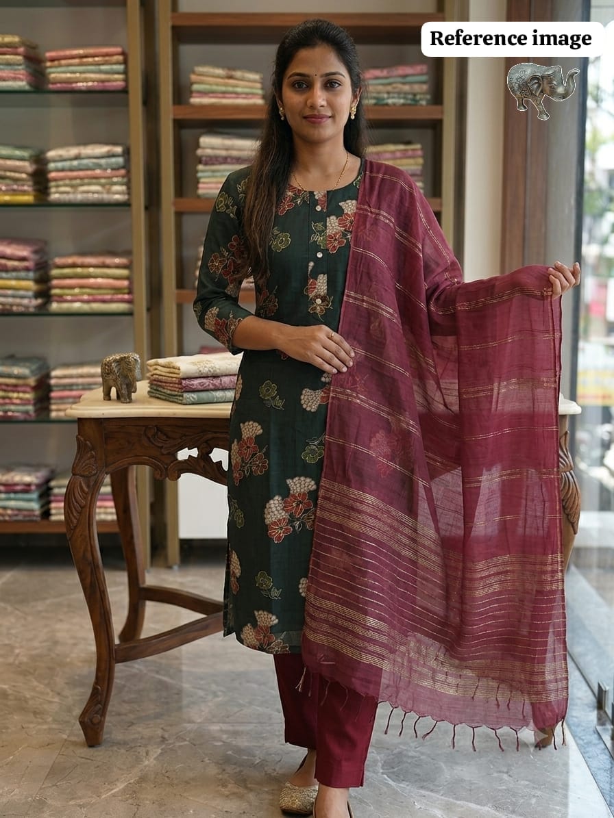Heavy Vatikan Capsule Kurti Set (Kurti, Pant & Dupatta) - RC_FE 584F