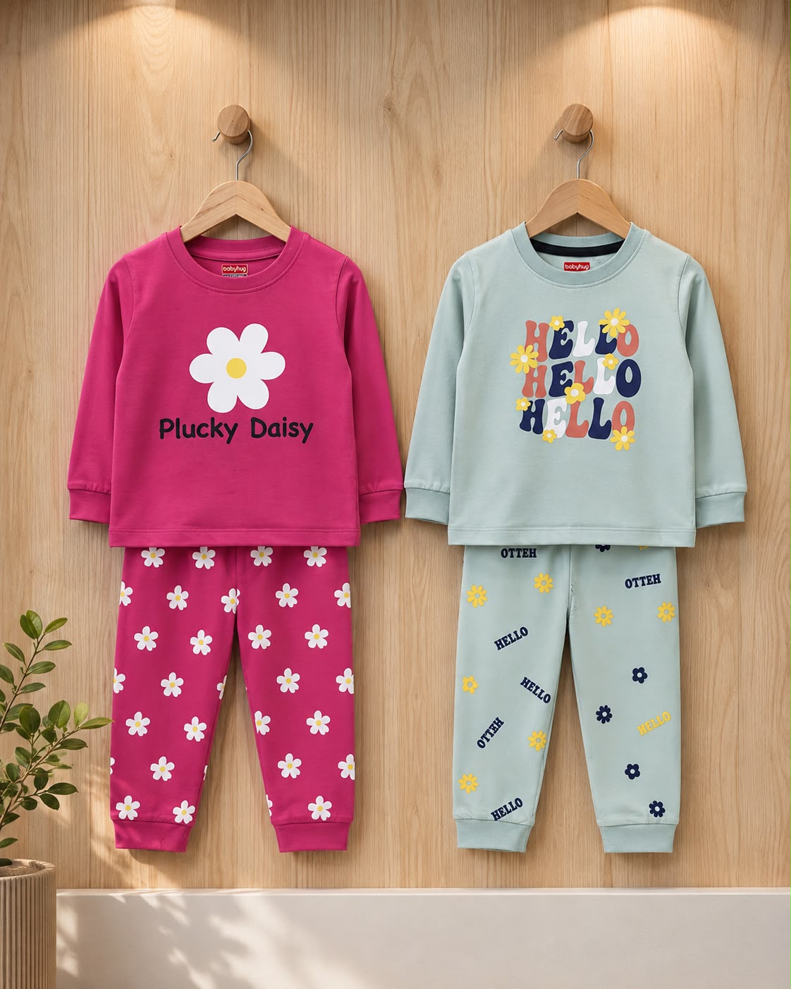 Babyhug Kids Full Sleeve Pant Set – Mixed Colours