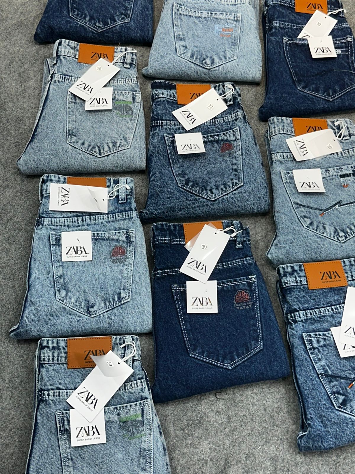 Product Title:
Whisker Wash Straight Fit Baggy Jeans