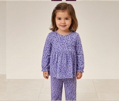 Girls Palazzo Full Sleeve Frock Set