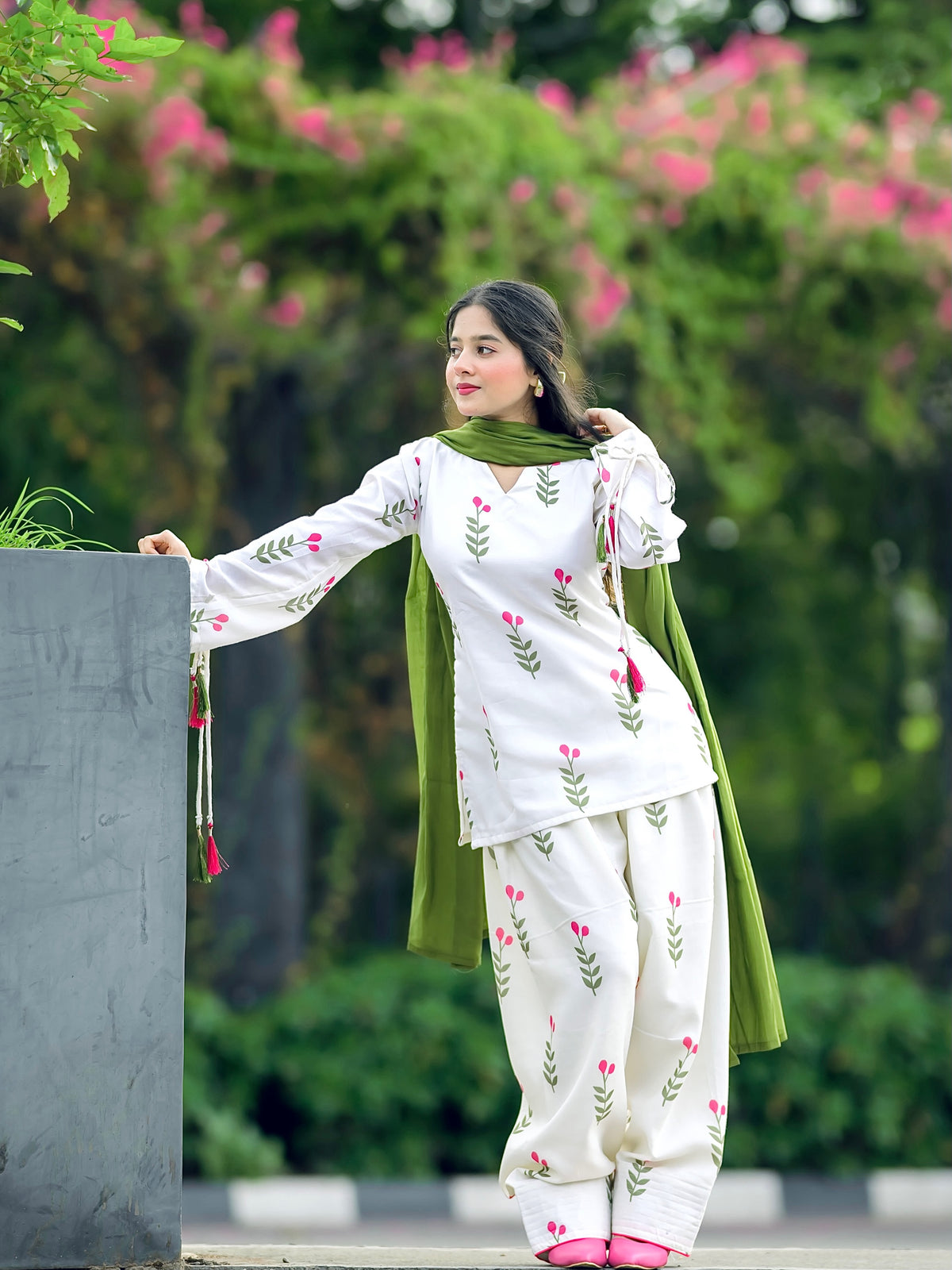 Festival Special Cotton Farshi Pant Suit Set