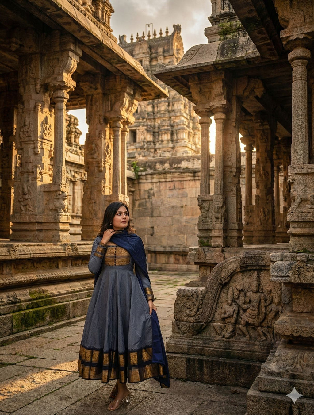 Super Trendy Traditional Chanderi Cotton Dress Set