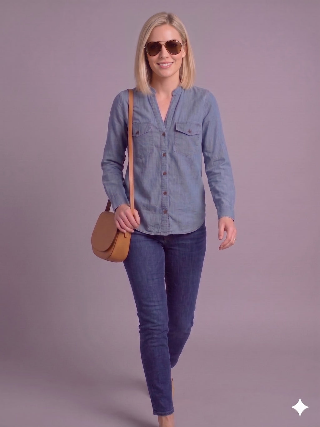 Always New Ladies Denim Shirt