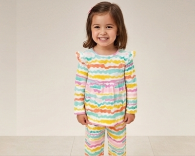 Girls Palazzo Full Sleeve Frock Set