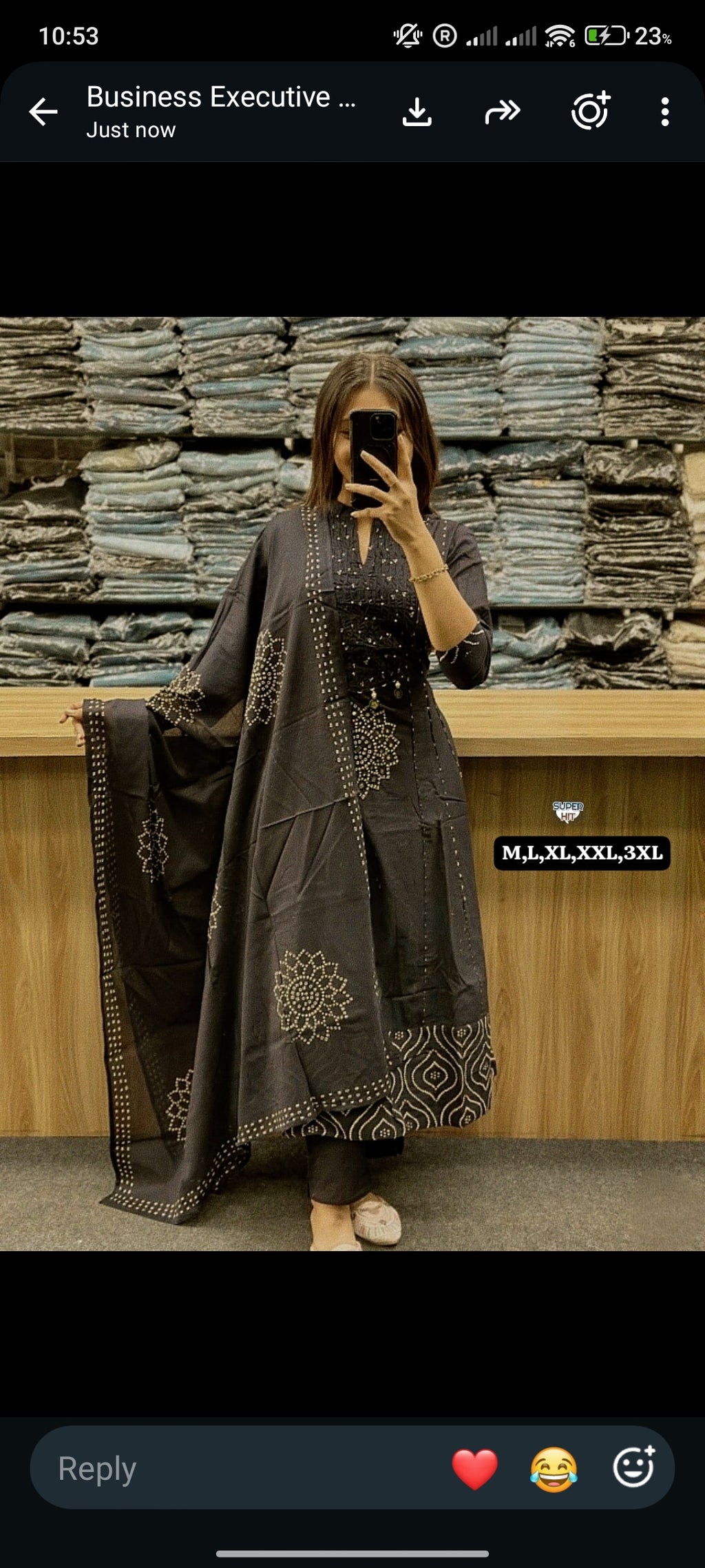 Premium Cotton Anarkali Kurti Set with Dupatta – Festive Collection