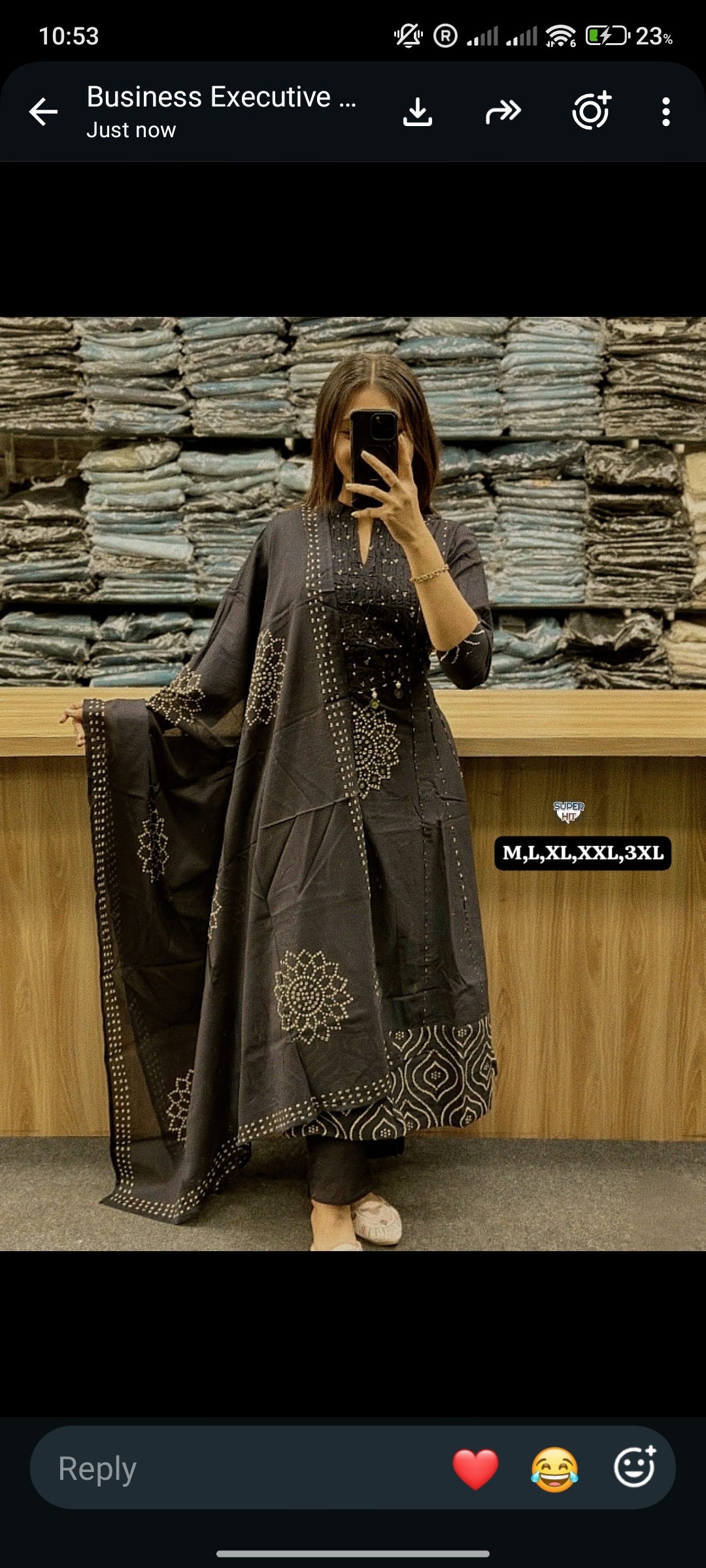 Premium Cotton Anarkali Kurti Set with Dupatta – Festive Collection