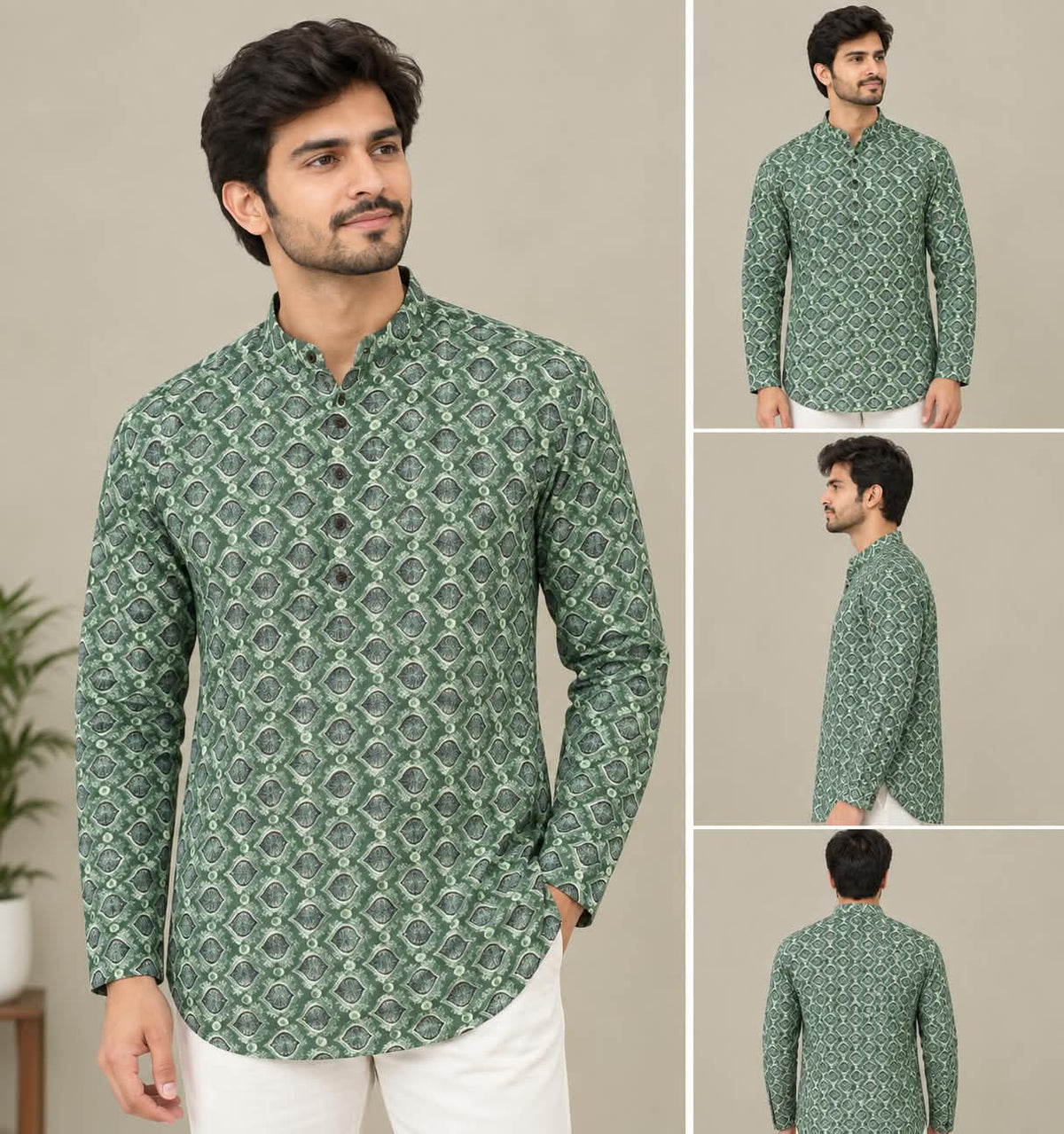 Cotton Printed Kurta Shirt