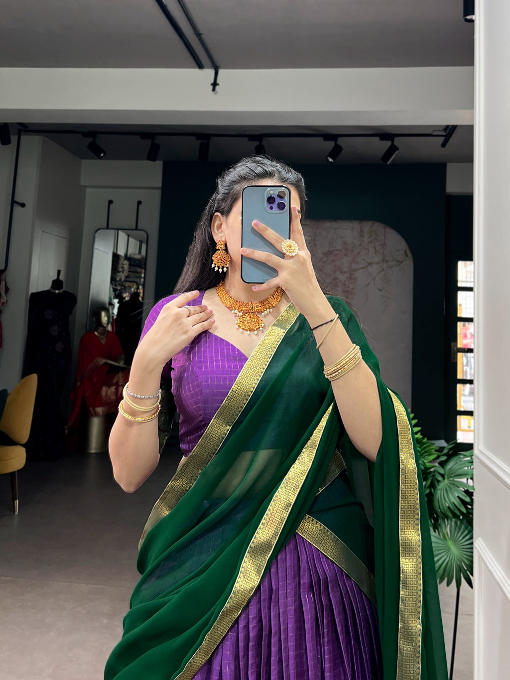 Dola Chex Lehenga Set