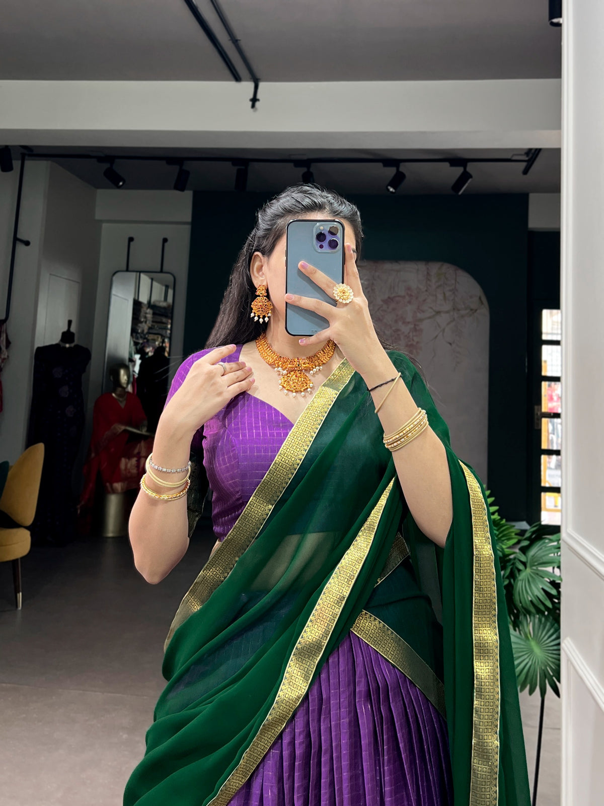 Dola Chex Lehenga Set