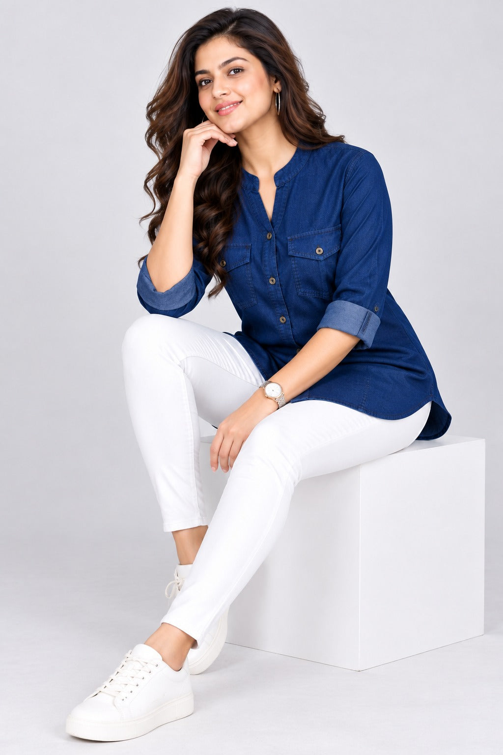 Always New Ladies Denim Shirt