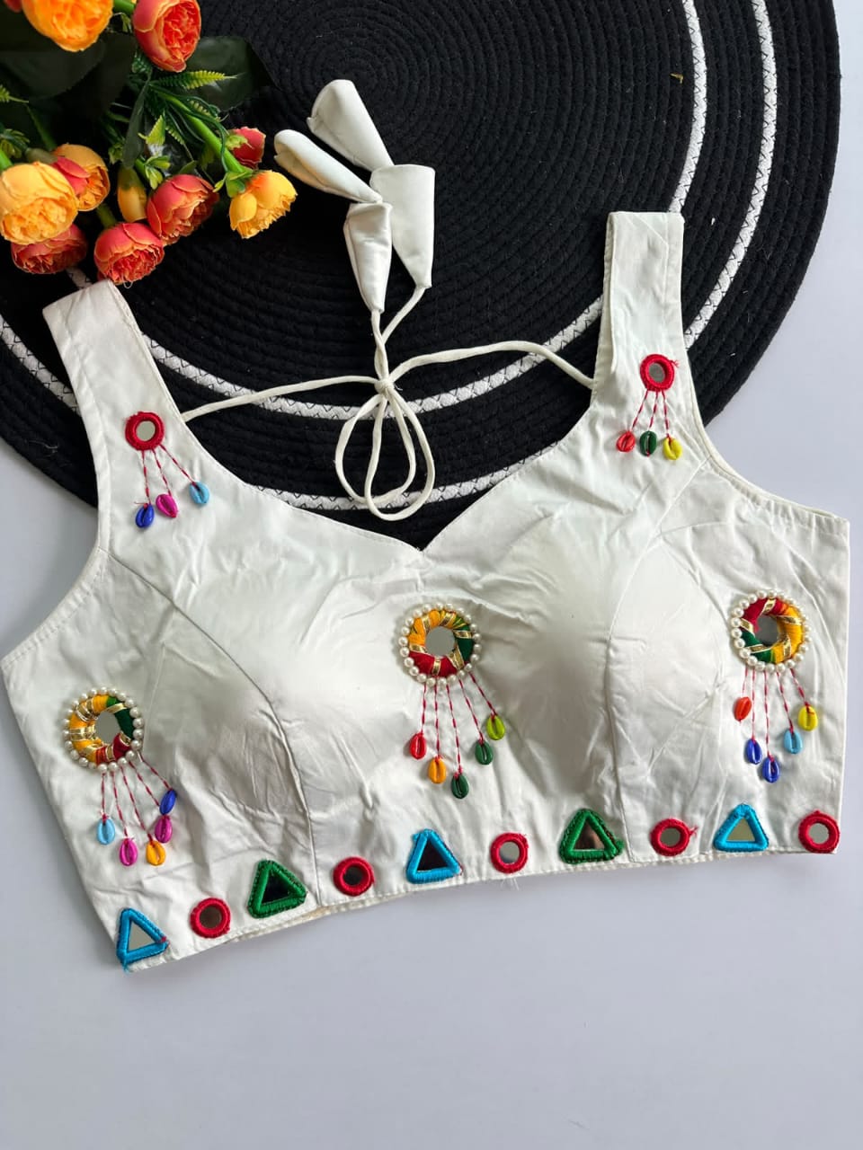 Fashion Collar Neck Blouse – Navratri Special