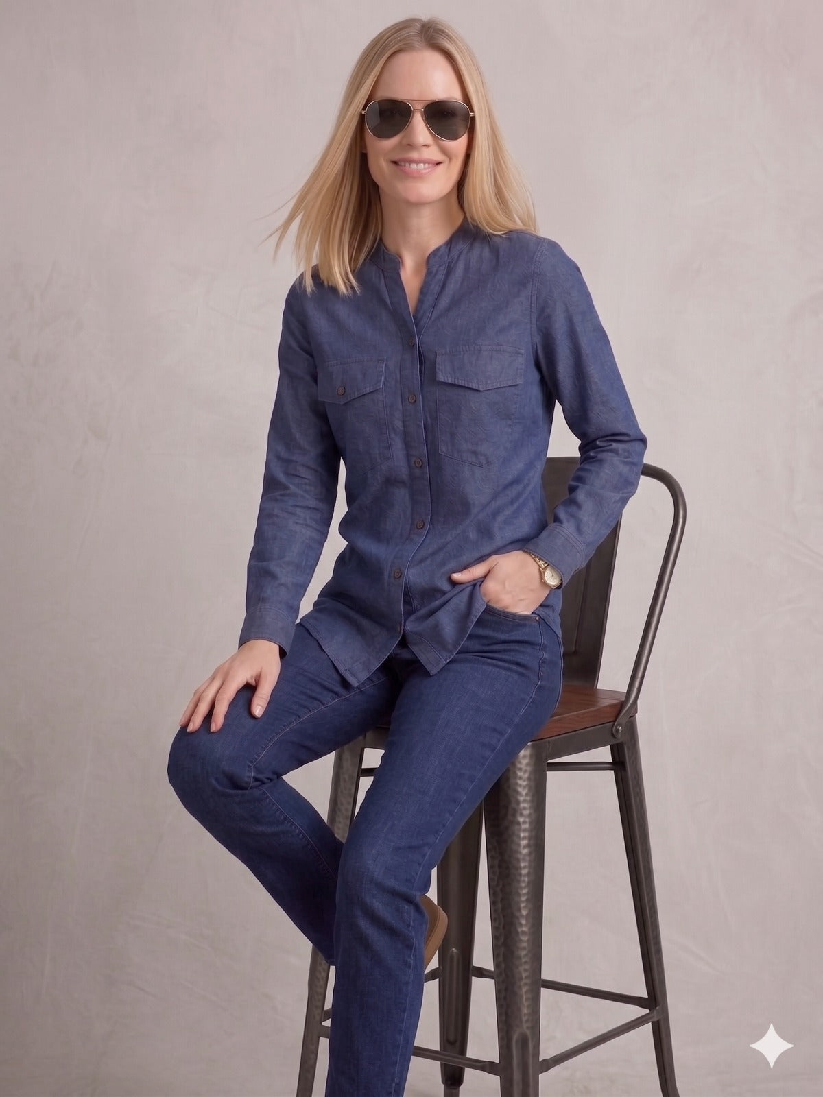 Always New Ladies Denim Shirt