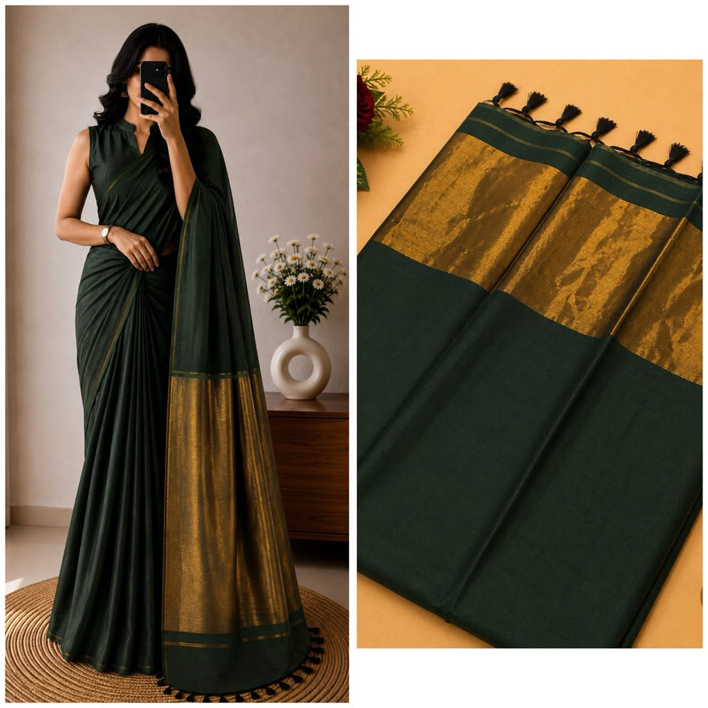 Nayanthara Inspired Khadi Saree