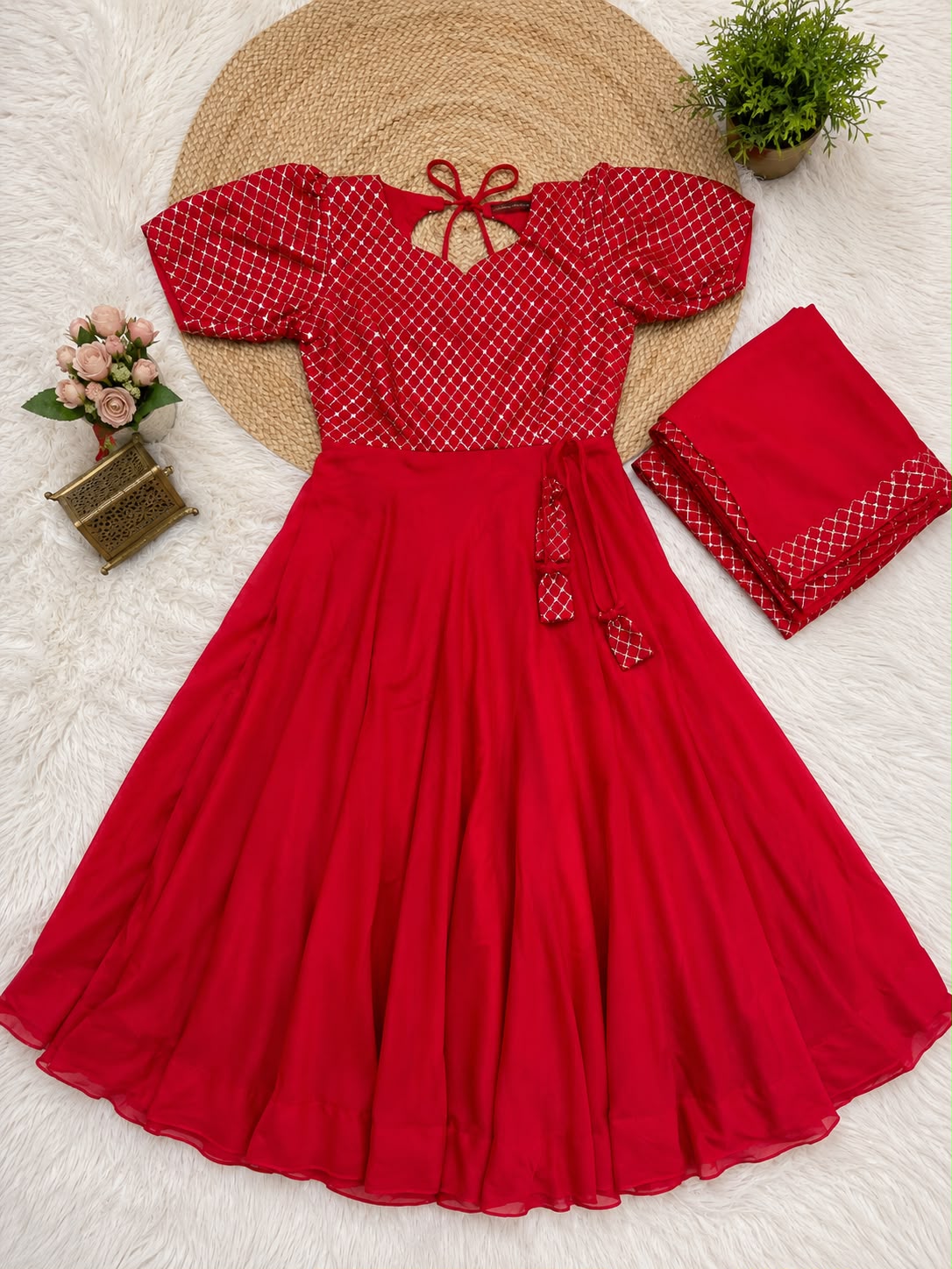 UNNATI Anarkali – Sparkling Georgette