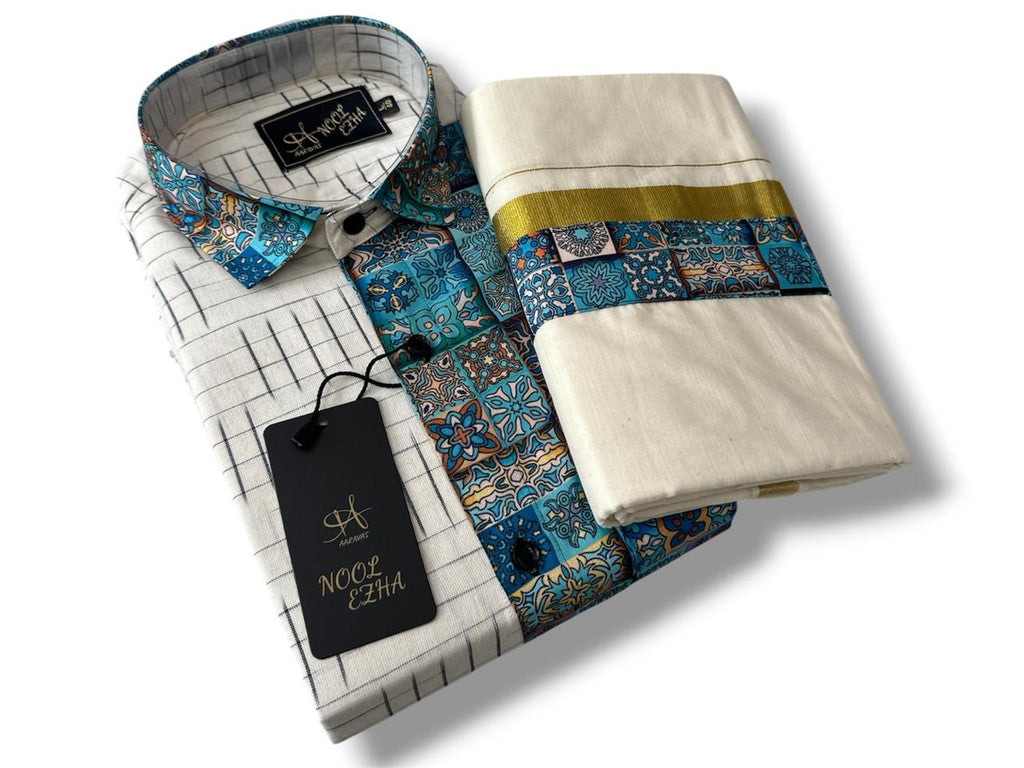 Premium Cotton Half & Half Full Sleeve Shirt Combo
