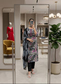 Women’s Floral Printed 3-Piece Kurta Set with Dupatta