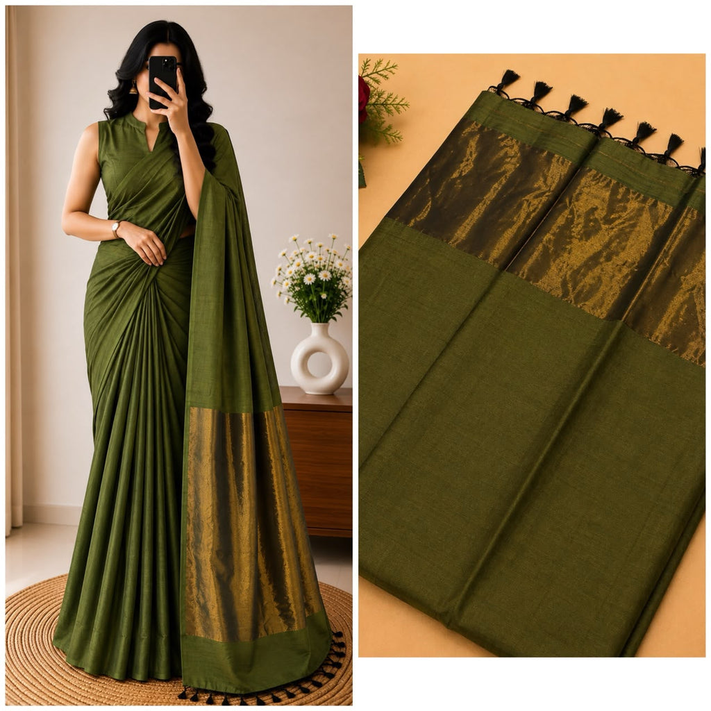Nayanthara Inspired Khadi Saree