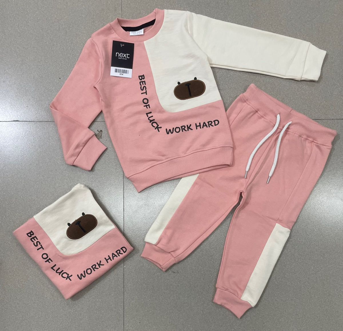 Kids Korean Fancy Winter Sweatshirt Set