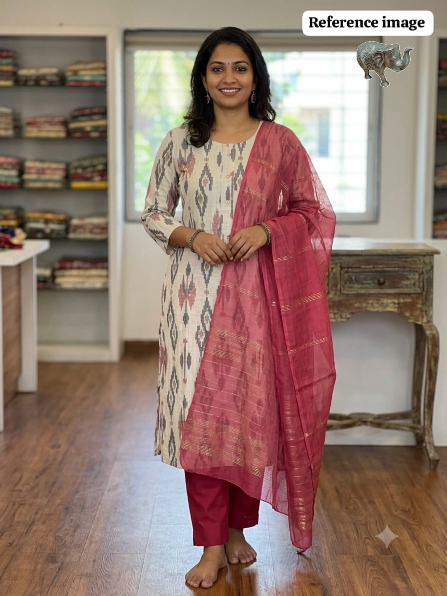 Heavy Vatikan Capsule Kurti Set (Kurti, Pant & Dupatta) - RC_FE 584F