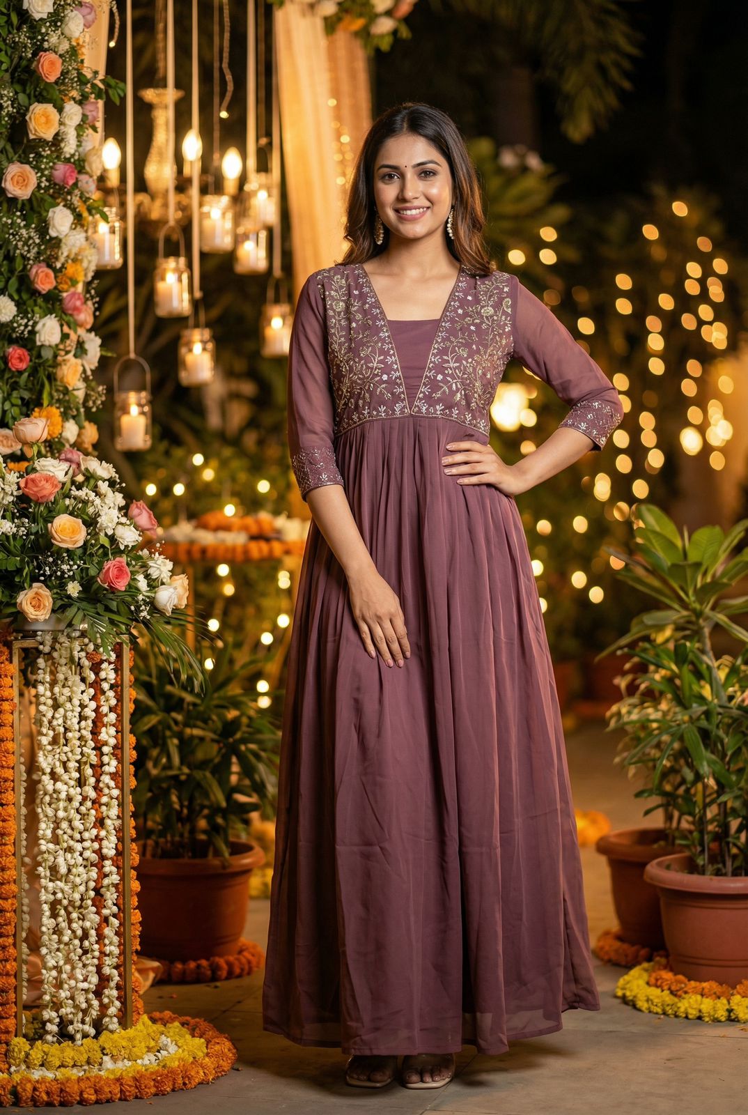 AMAYRA Ready-to-Wear Embroidered Gown