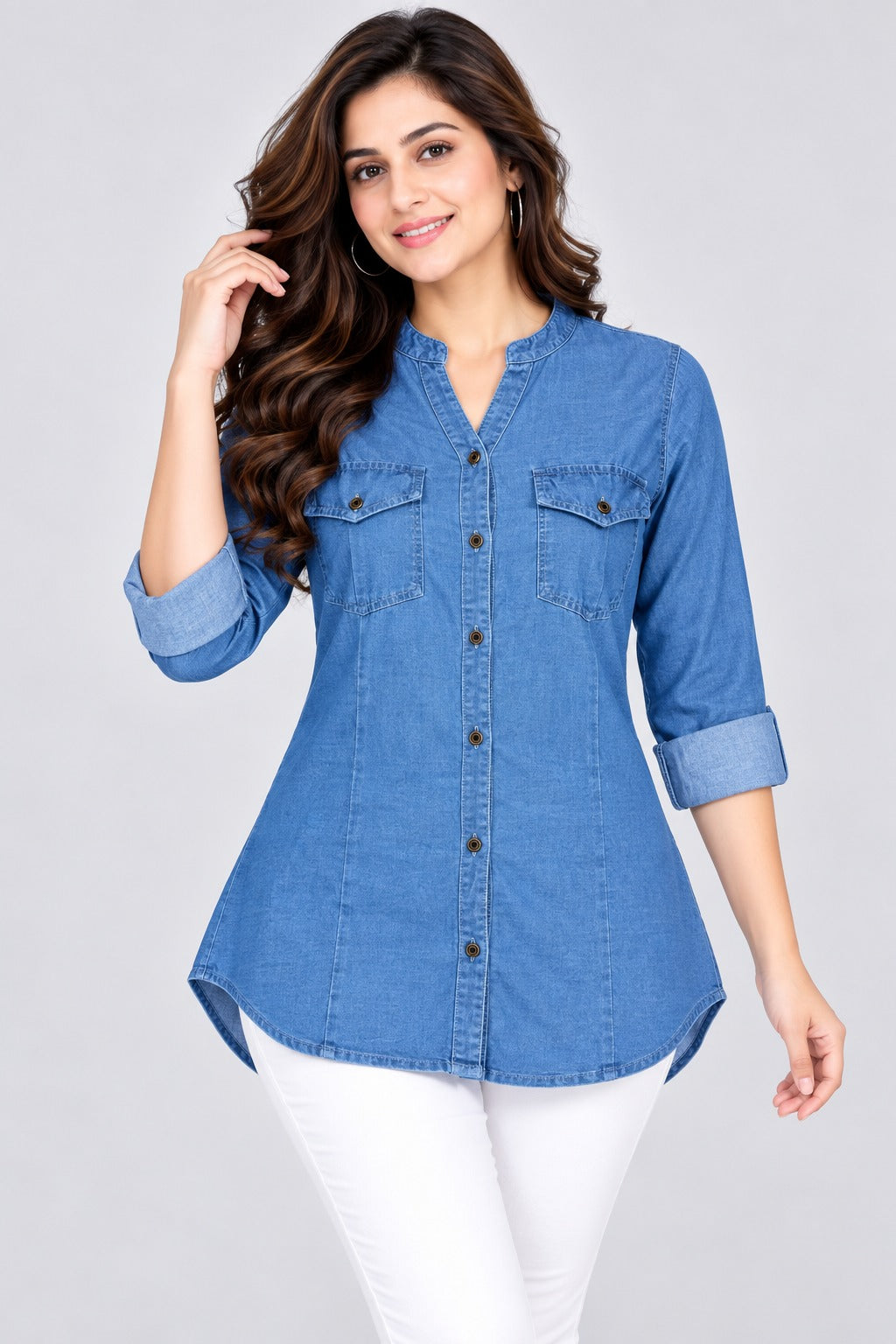 Always New Ladies Denim Shirt