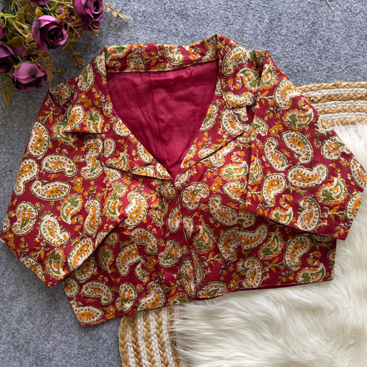 FASHION KALAMKARI SOUTH BLOUSE