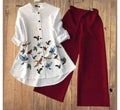 Elegant Bird Print Co-Ord Set for Women