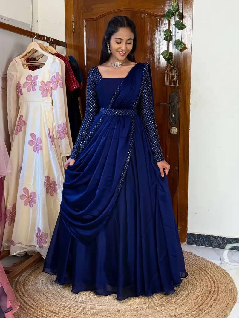 PRAGATI Anarkali – Sparkling Georgette