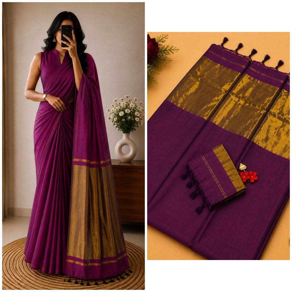Nayanthara Inspired Khadi Saree