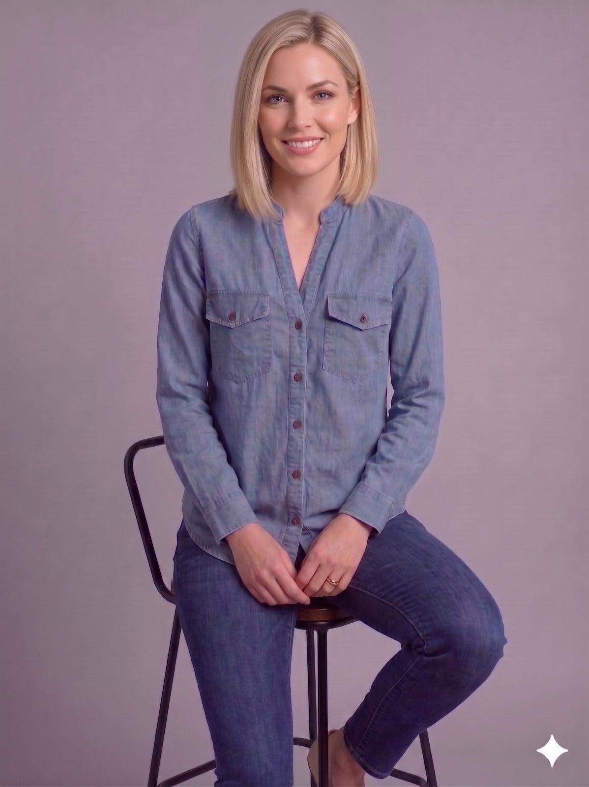 Always New Ladies Denim Shirt