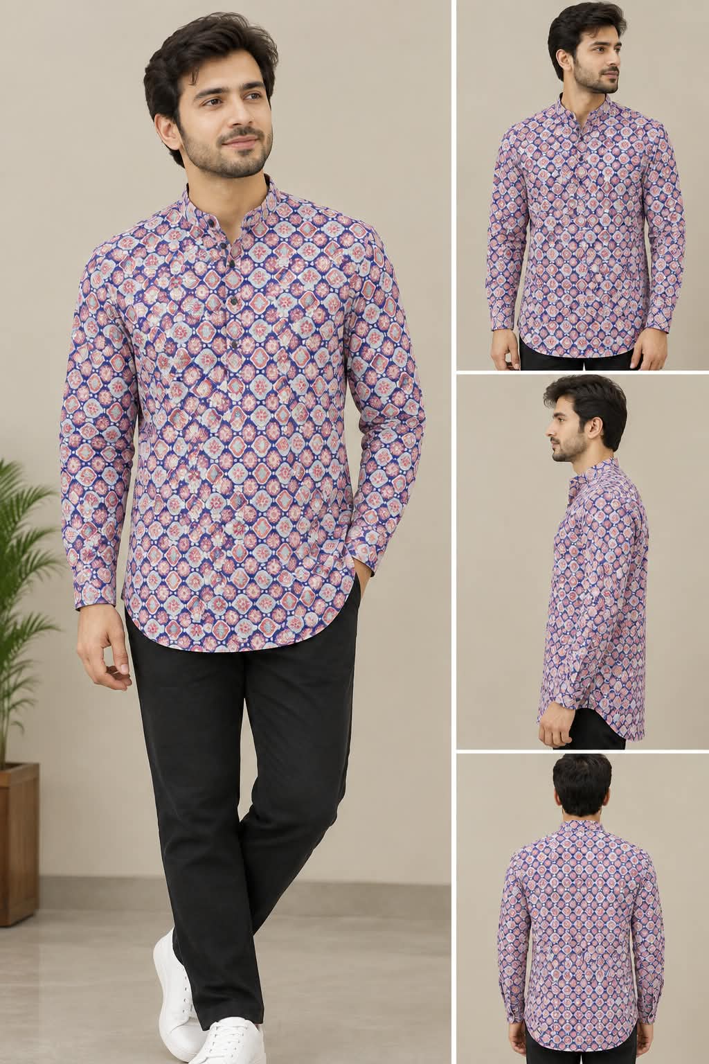 Cotton Printed Kurta Shirt