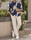 Men's Premium Patchwork Full-Sleeve Cotton Shirt