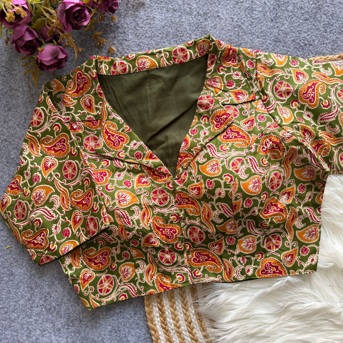 FASHION KALAMKARI SOUTH BLOUSE