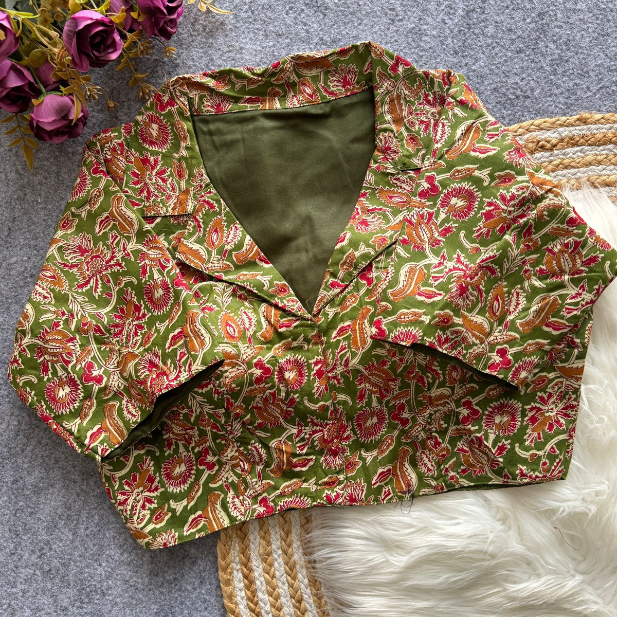 FASHION KALAMKARI SOUTH BLOUSE