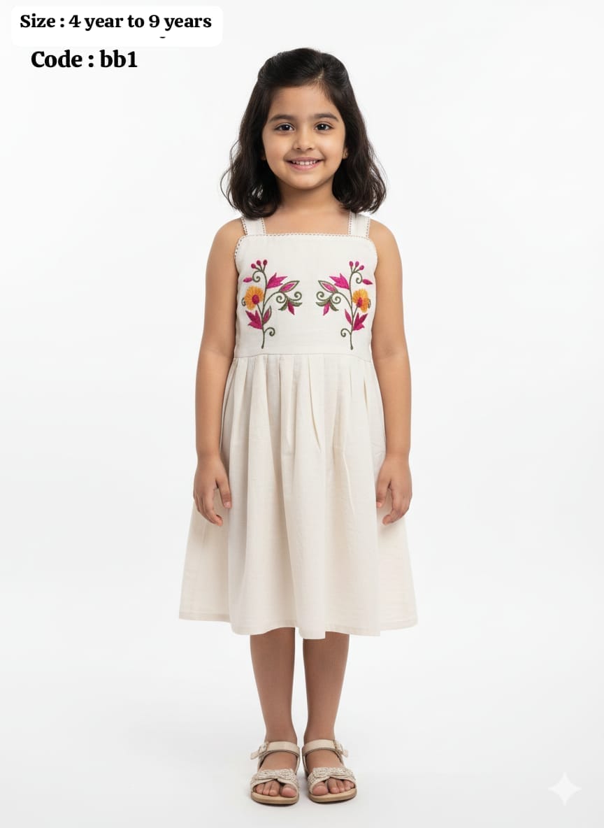 Beautiful girls' top featuring elegant embroidery work,